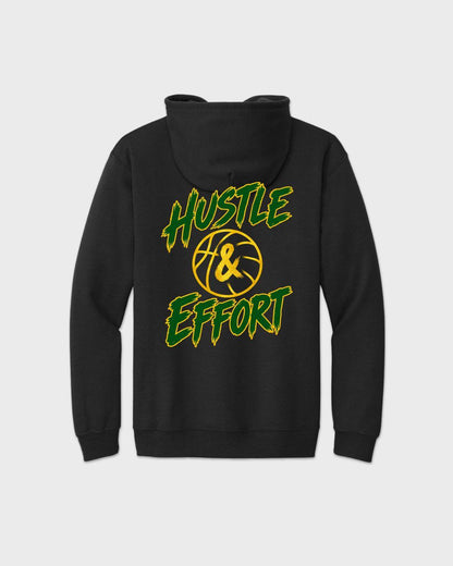 LM Basketball Hustle & Effort Full-Zip Hooded Sweatshirt