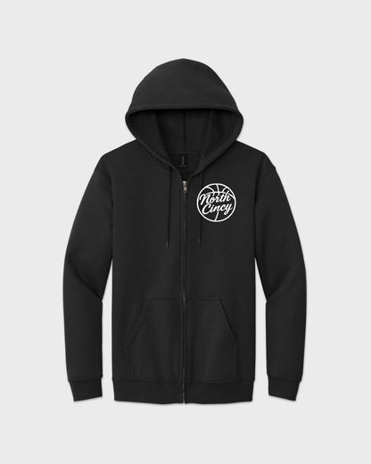 North Cincy Basketball Full Zip Hooded Sweatshirt