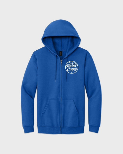 North Cincy Basketball Full Zip Hooded Sweatshirt